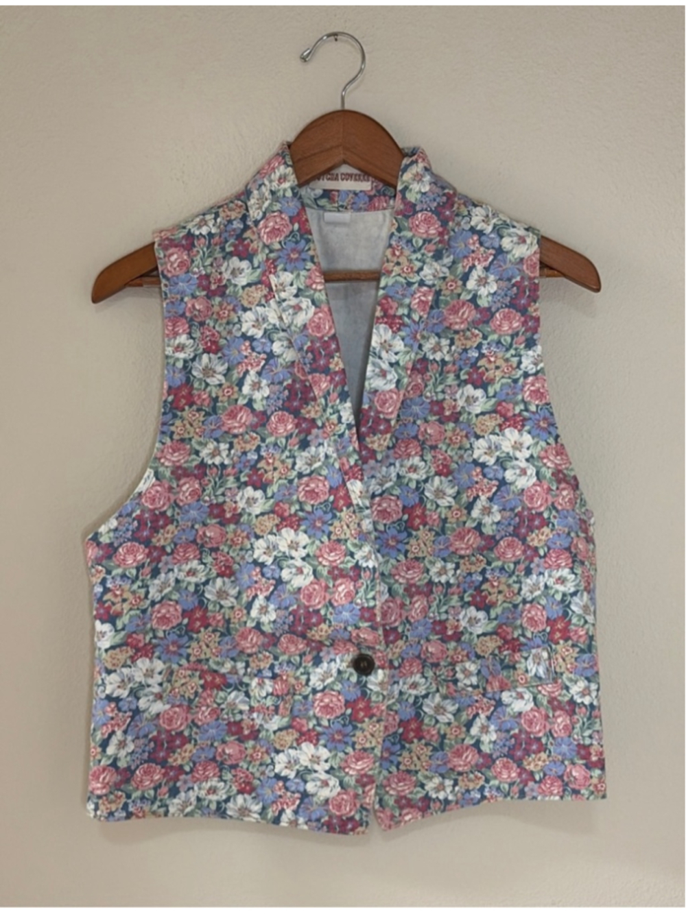 Gotcha Covered Women's Size M Vintage 80s Floral Cottagecore Cotton Made in USA
